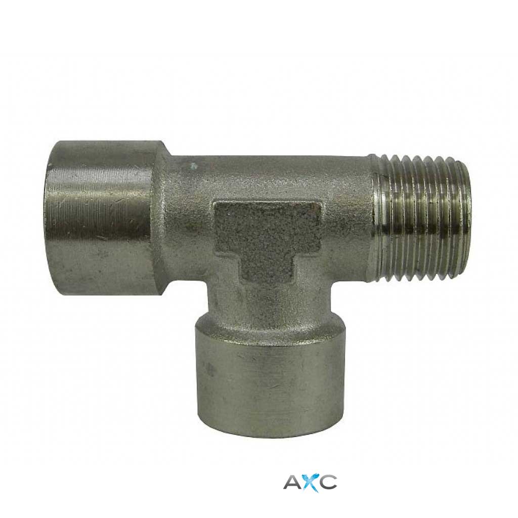 Nickel-plated brass T- connector 1/2 "